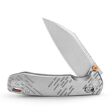 Firefly Ultra-ST Crossbar Lock EDC Folding Pocket Knife,2.99" Titanium Blade,Titanium Handle