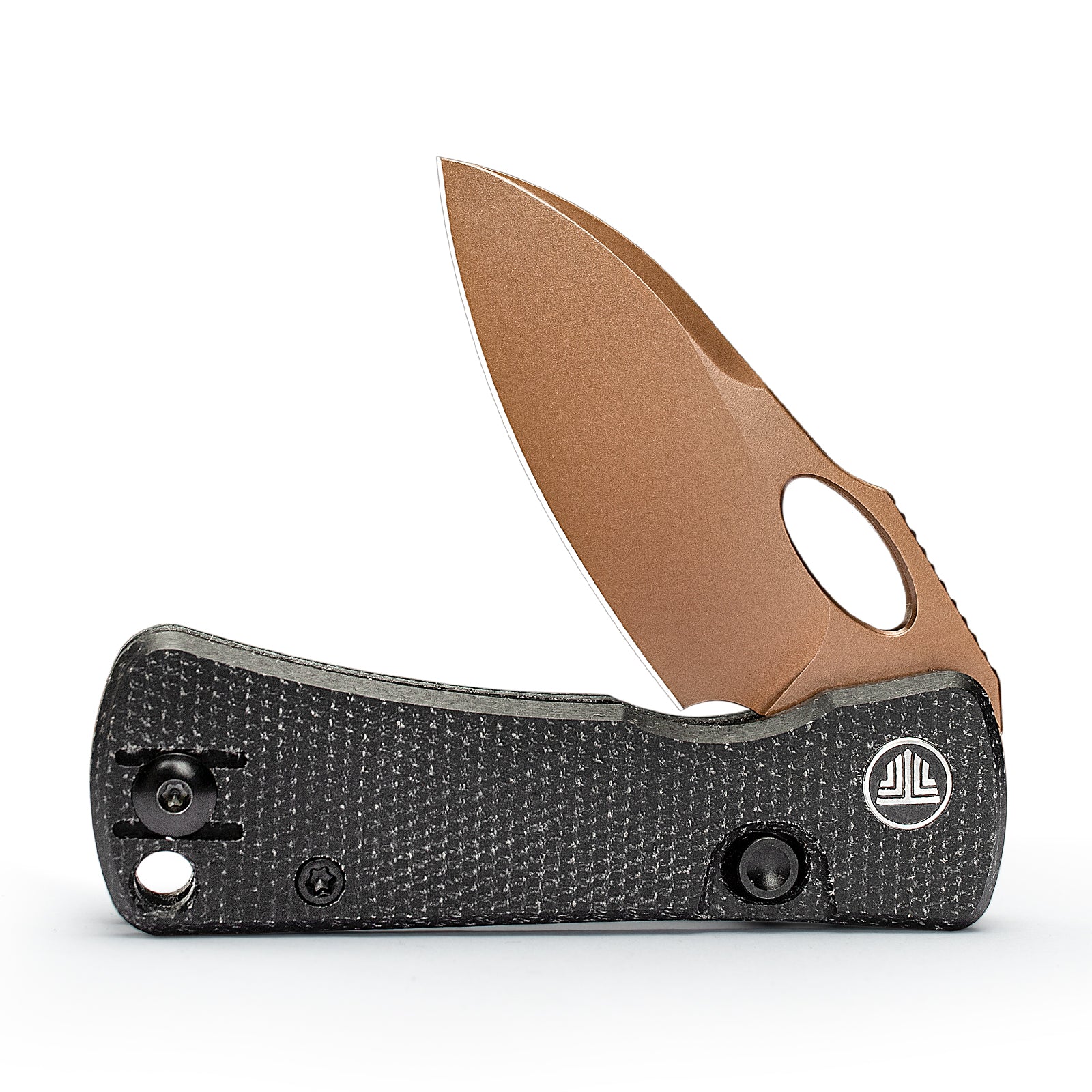 Andromeda-BM Button Liner Lock EDC Folding Knfe,2.3" 14C28N Steel Blade,Micarta Handle