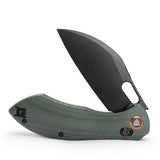 Batwing-GM Crossbar Lock Folding Pocket Knife,3.4'' 14C28N Steel Blade,Micarta Handle