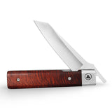 Dolphin-F Liner Lock  Folding Pocket Knife 3.37'' 14C28N Steel Blade,Wood Handle