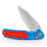 Hornet-08L Axis Lock EDC Folding Pocket Knife,3.34" 14C28N Steel Blade,Aluminium Handle