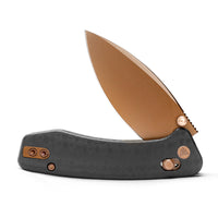 Koala-CG Crossbar Lock EDC Folding Pocket Knife,2.56'' N690 Steel Blade, Carbon Fiber G10 Handle