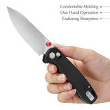 Dragonfly-B Axis Lock EDC Folding Pocket Knife,2.99'' 14C28N Steel Blade,G10 Handle