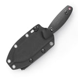 Pumpkin-BM Full-tang Straight Fixed Blade Knife, 3.9‘’14C28N Steel Stonewash Blade, Micarta Handle