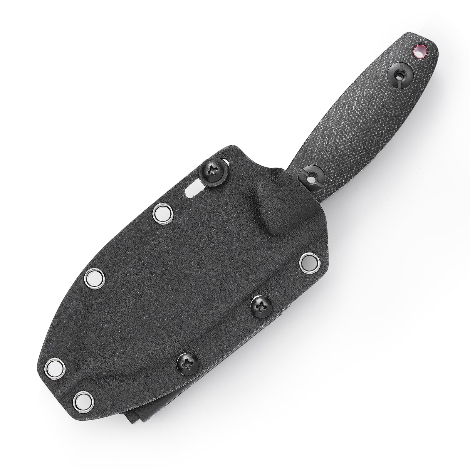 Pumpkin-BM Full-tang Straight Fixed Blade Knife, 3.9‘’14C28N Steel Stonewash Blade, Micarta Handle
