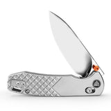 Dragonfly-M Crossbar Lock EDC Folding Pocket Knife, 2.99'' M390 Steel Blade, Titanium Handle