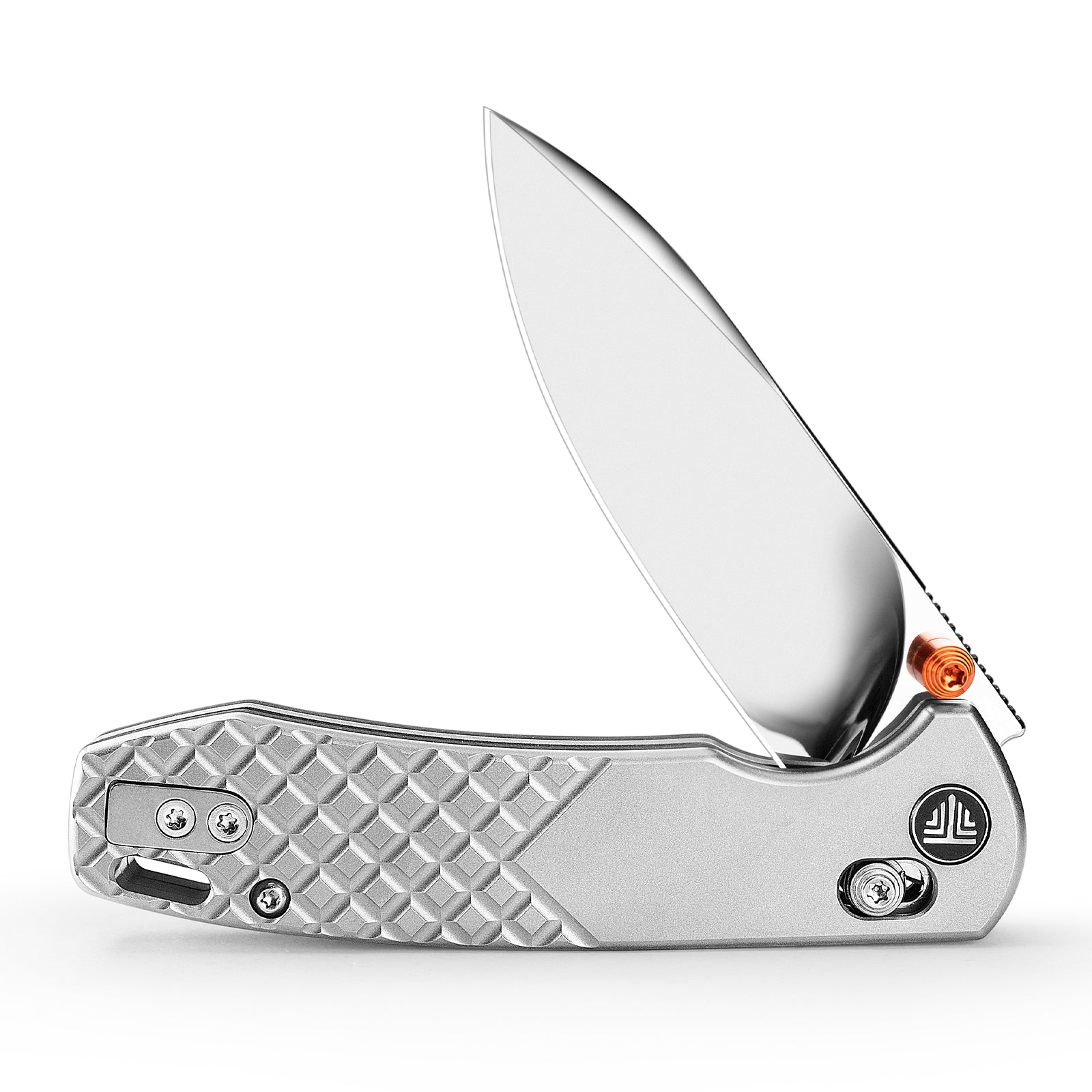 Dragonfly-M Crossbar Lock EDC Folding Pocket Knife, 2.99'' M390 Steel Blade, Titanium Handle