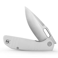 Gecko-WG Liner Lock EDC Folding Pocket Knife,3.4'' 14C28N Steel Blade,G10 Handle