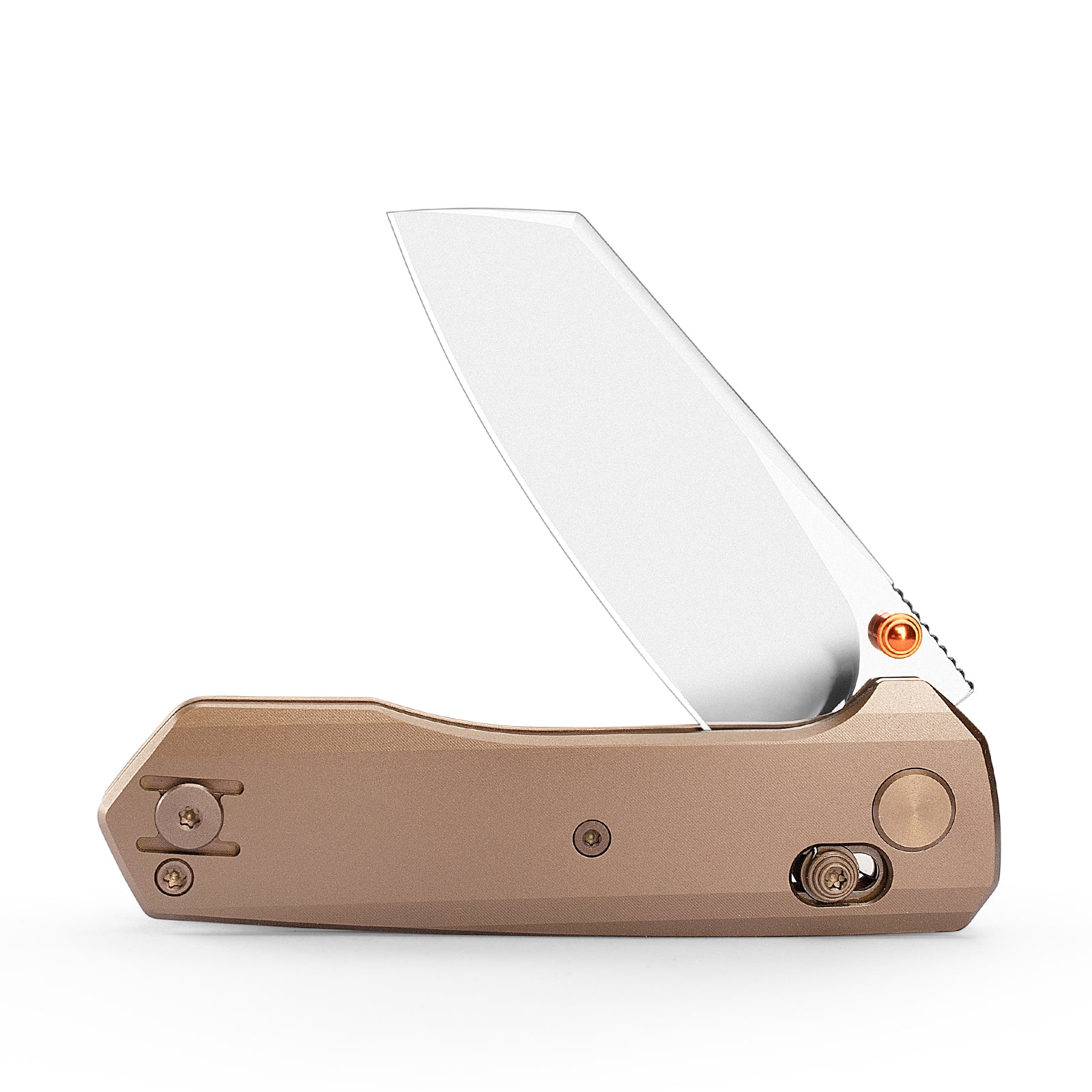 Scarab-M Crossbar Lock EDC Folding Pocket Knife,2.99" M390 Steel Blade,Titanium Handle