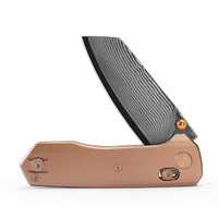 Scarab Ultra-RT Crossbar Lock EDC Folding Pocket Knife,2.99" ZDP-189 Steel Blade,Titanium Handle