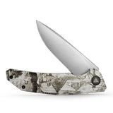 Phoenix-3D Liner Lock Folding Pocket Knife 3.7'' N690 Steel Blade, 3D Printing Patterns G10 Handle