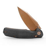 Hornet-BM Crossbar Lock EDC Folding Pocket Knife,3.34" 14C28N Steel Blade,Micarta Handle