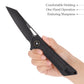 Monoceros-04B Liner Lock Pocket Folding Knfe,3.38" 14C28N Steel Blade,Micarta Handle