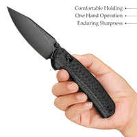 Складаний кишеньковий ніж Hornet-04G Axis Lock EDC, лезо 3,34 дюйма зі сталі 14C28N, ручка з мікарти