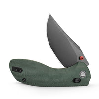 Hippo-GM Crossbar Lock EDC Folding Pocket Knife,3.4" 14C28N Steel Blade,Micarta Handle