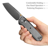 Hornet-04G Axis Lock EDC Canivete Dobrável, Lâmina de Aço 14C28N de 3,34", Cabo Micarta