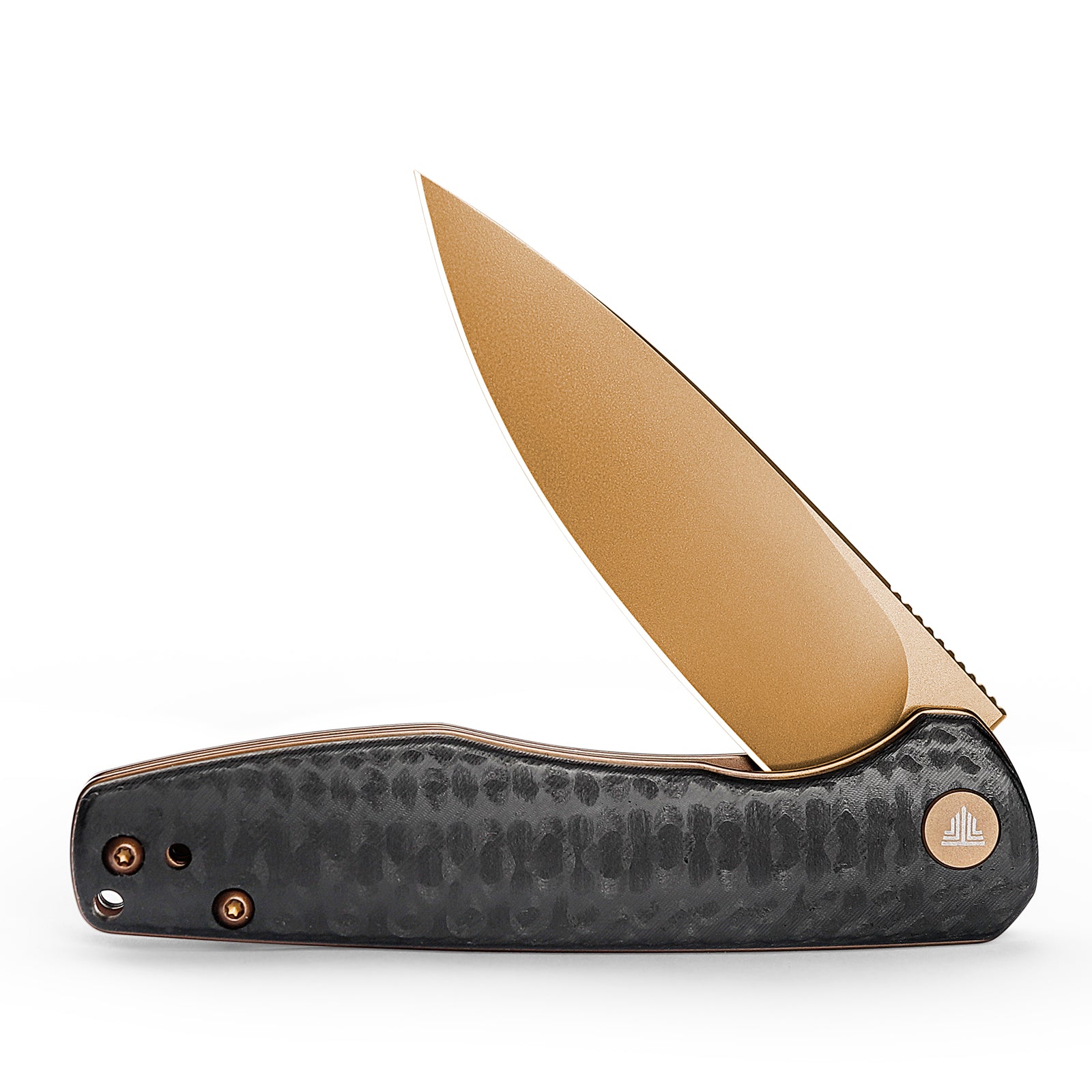 Hummingbird-CG Liner Lock EDC Folding Pocket Knife 2.99'' 14C28N Steel Blade,Carbon Fiber Style G10 Handle