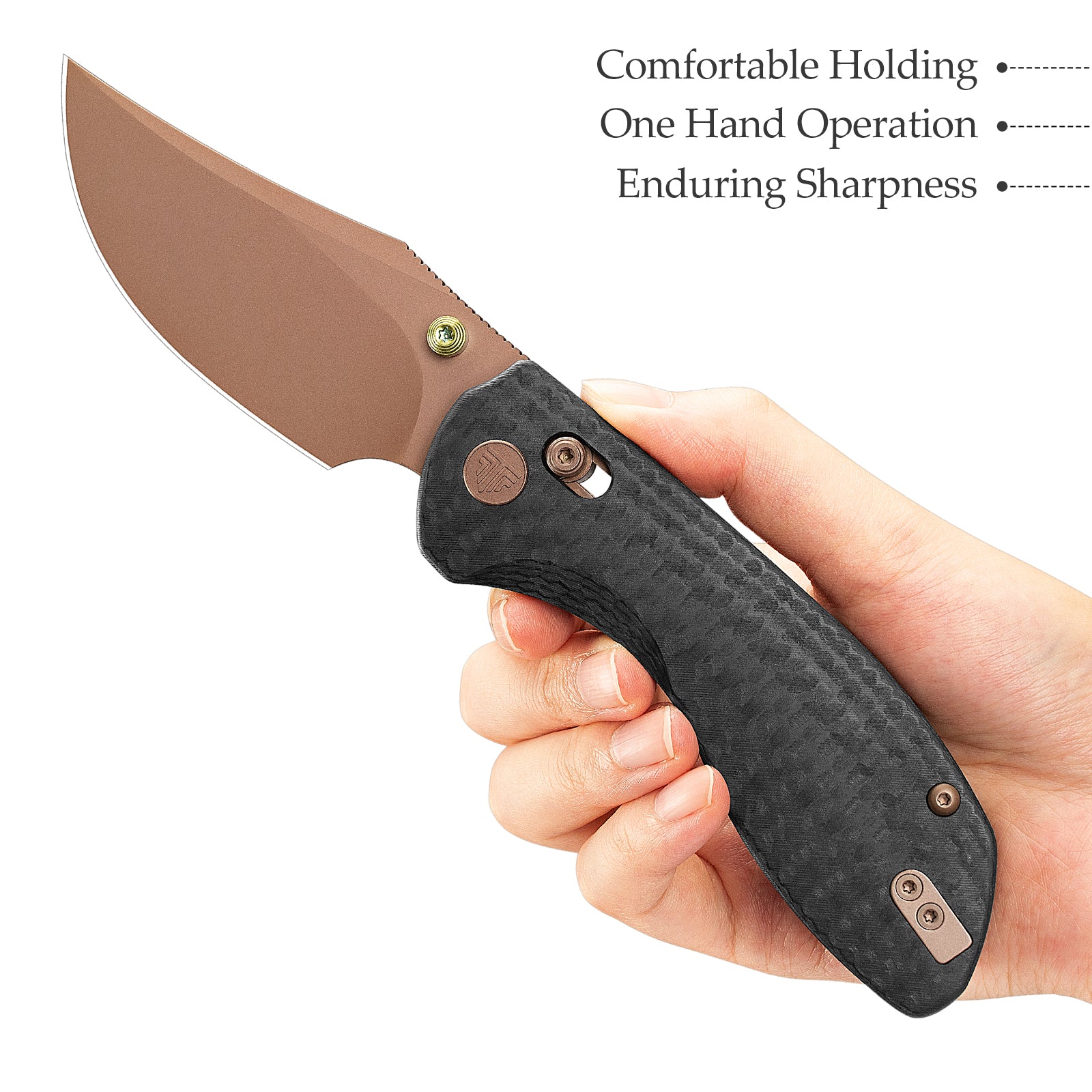 Складаний кишеньковий ніж Hornet-04G Axis Lock EDC, лезо 3,34 дюйма зі сталі 14C28N, ручка з мікарти