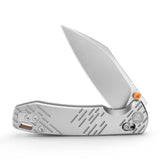 Firefly Ultra-S Crossbar Lock EDC Folding Pocket Knife,2.99" M390 Steel Blade,Titanium Handle