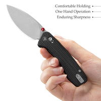 Складаний кишеньковий ніж Koala-B Crossbar Lock EDC, 2,56-дюймове лезо зі сталі N690, ручка з мікарти