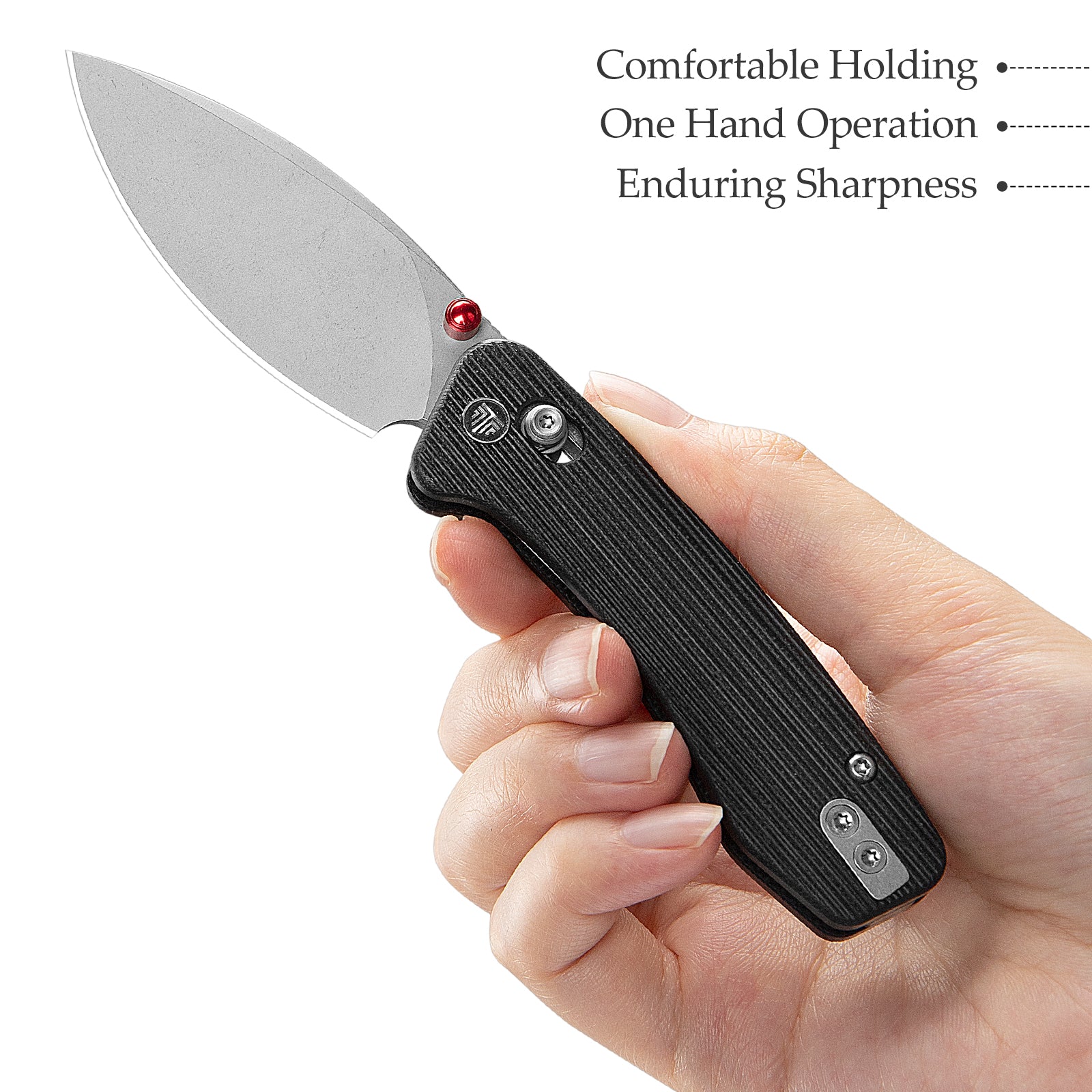 Складаний кишеньковий ніж Koala-B Crossbar Lock EDC, 2,56-дюймове лезо зі сталі N690, ручка з мікарти