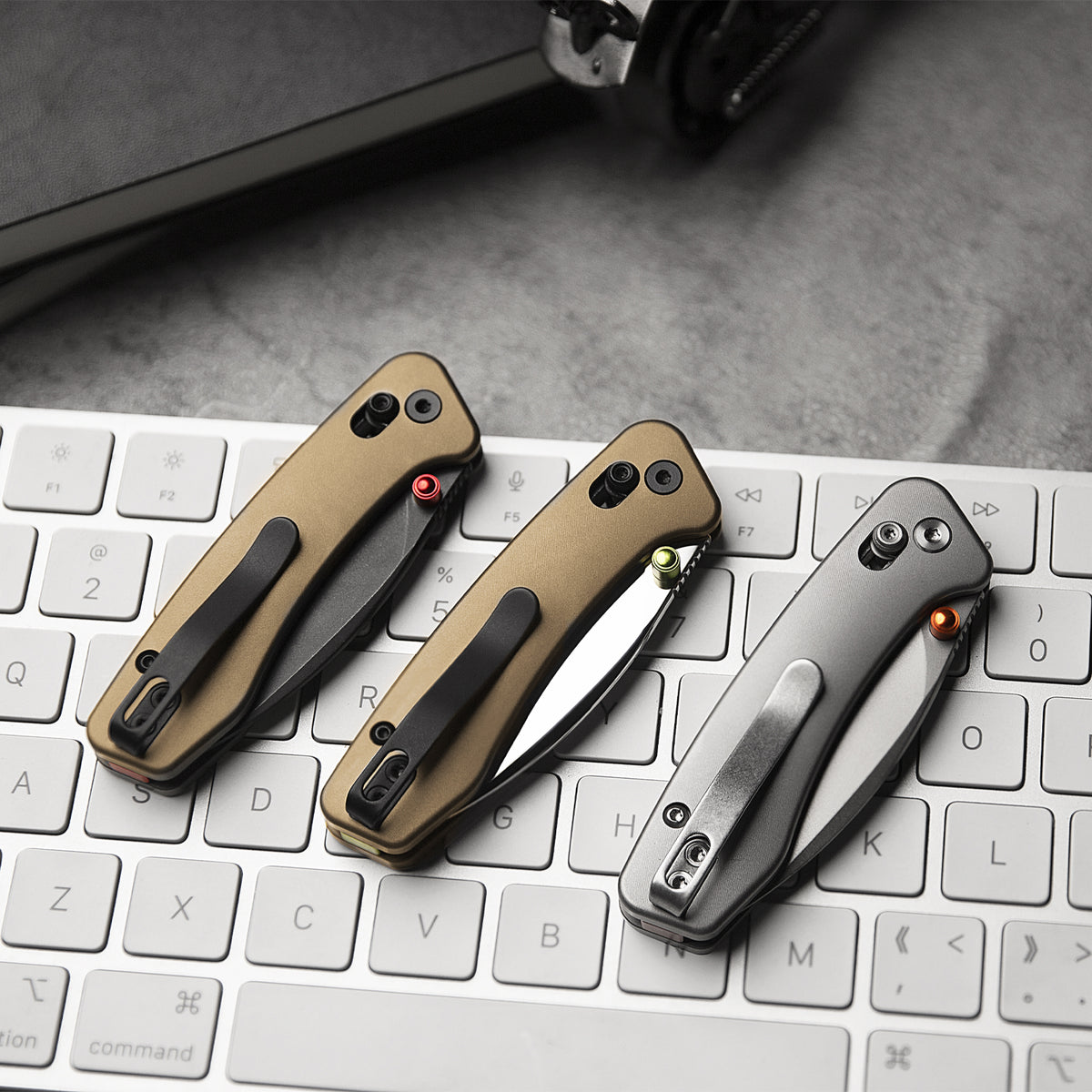 Koala Ultra-B Crossbar Lock EDC Folding Pocket Knife,2.56'' M390 Steel Blade, Titanium Handle