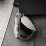 Koala Ultra-S Crossbar Lock EDC Folding Pocket Knife,2.56'' M390 Steel Blade, Titanium Handle