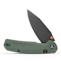 Hornet Pro-GM Button Line Lock EDC Folding Pocket Knife,3.34" 14C28N Steel Blade,Micarta Handle
