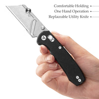 Puppy BG Crossbar Lock EDC Folding Pocket Knife,2.62'' SK5 Blade,G10 Handle