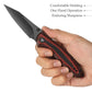 Delphinus-03RB Liner Lock EDC Folding Knfe,Front Flipper 3" 14C28N Steel Blade,G10 Handle