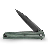 Seagu11-G Liner Lock  Folding Pocket Knife 3.4'' 14C28N Steel Blade,Micarta Handle