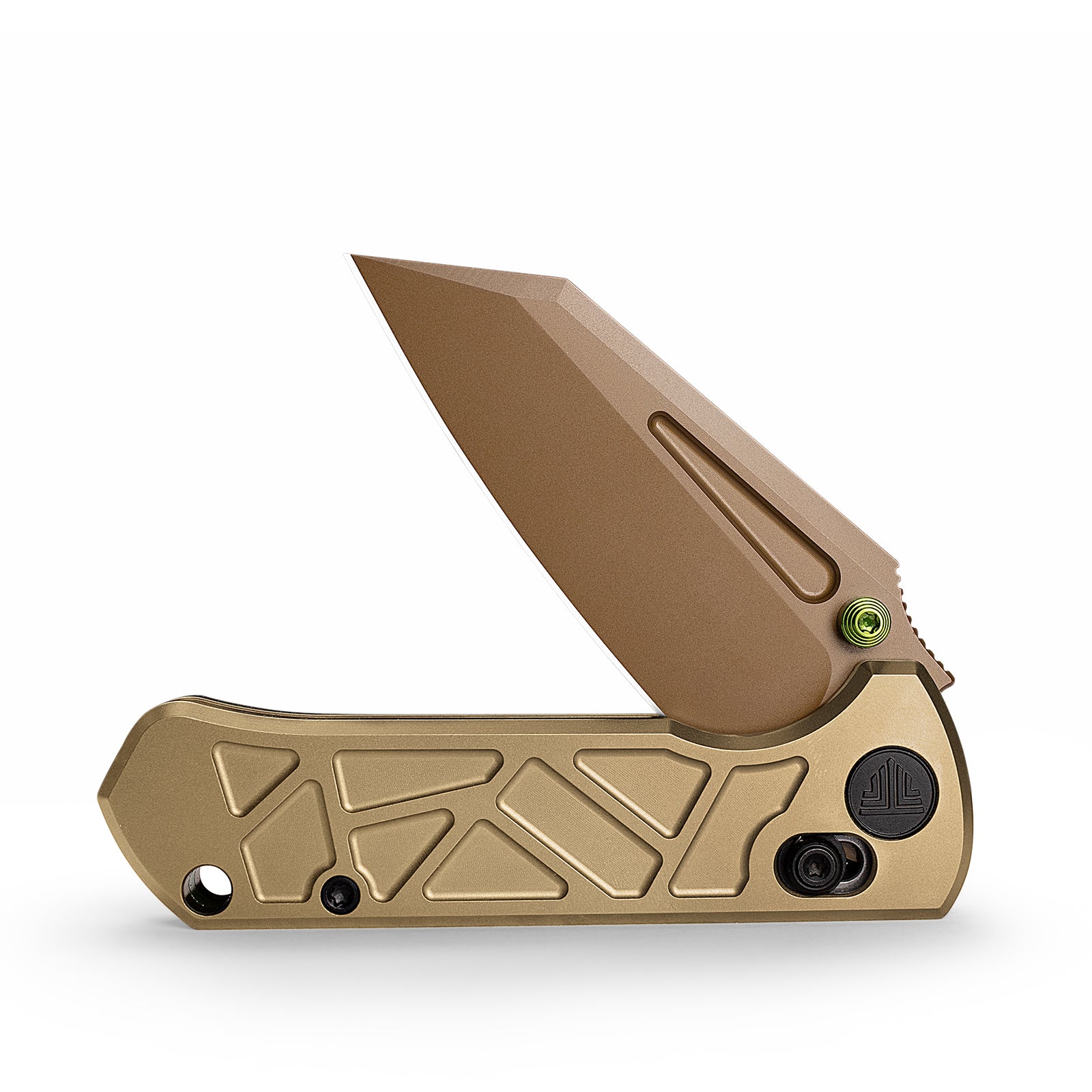 Skarn-RG Crossbar Lock EDC Folding Pocket Knife,2.9'' M390 Steel Blade, Titanium Handle