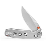Butterfly Ultra-M Crossbar Lock EDC Folding Pocket Knife,2.99'' Mirror Finished M390 Steel Blade,Titanium Handle