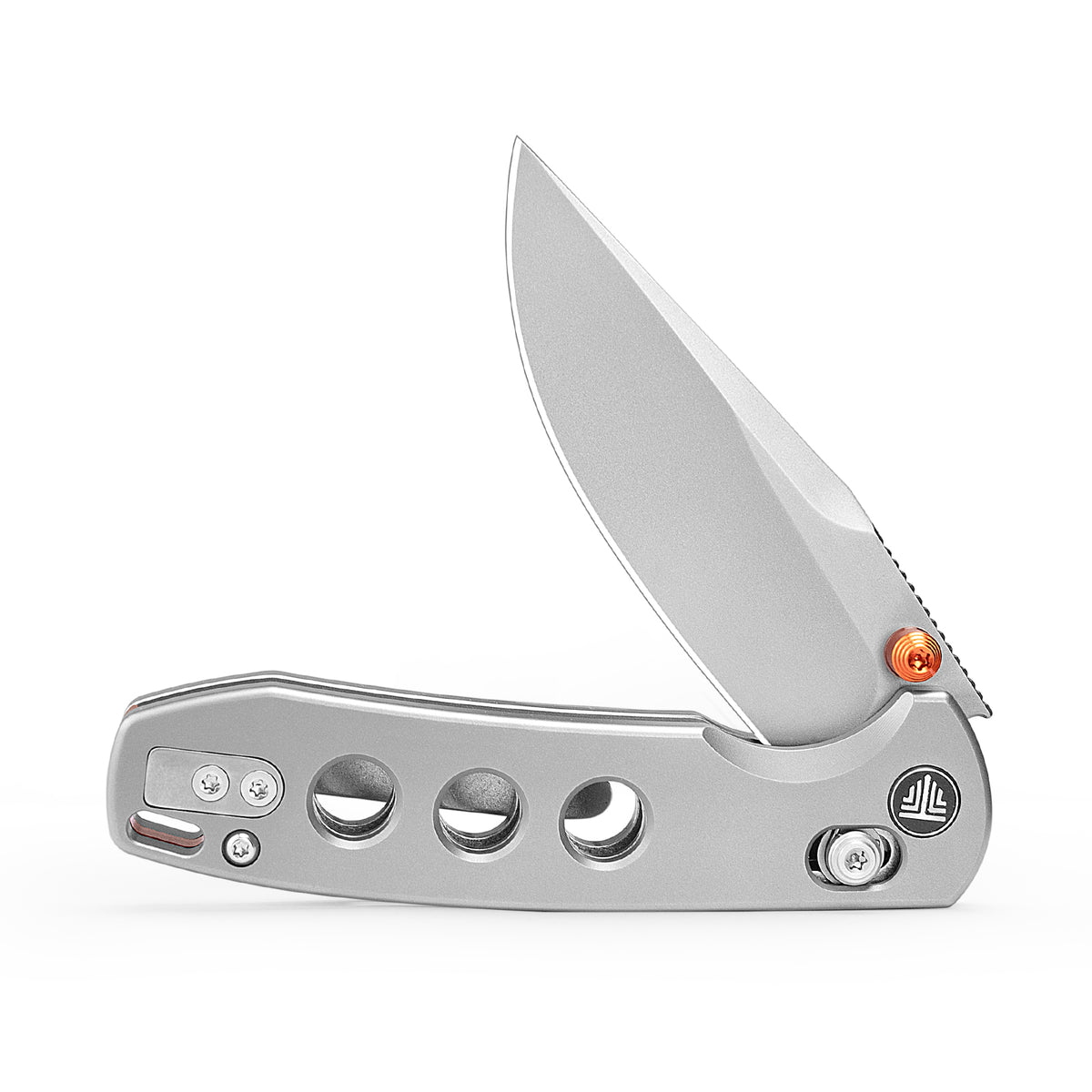 Butterfly Ultra-M Crossbar Lock EDC Folding Pocket Knife,2.99'' Mirror Finished M390 Steel Blade,Titanium Handle