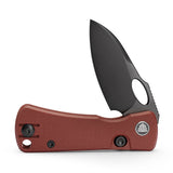 Andromeda-RG Button Liner Lock EDC Folding Knfe,2.3" 14C28N Steel Blade,G10 Handle