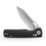 Sabretooth-BG Crossbar Lock Folding Pocket Knife,3.4'' 14C28N Steel Stonewashed Satin Blade, G10 Handle,