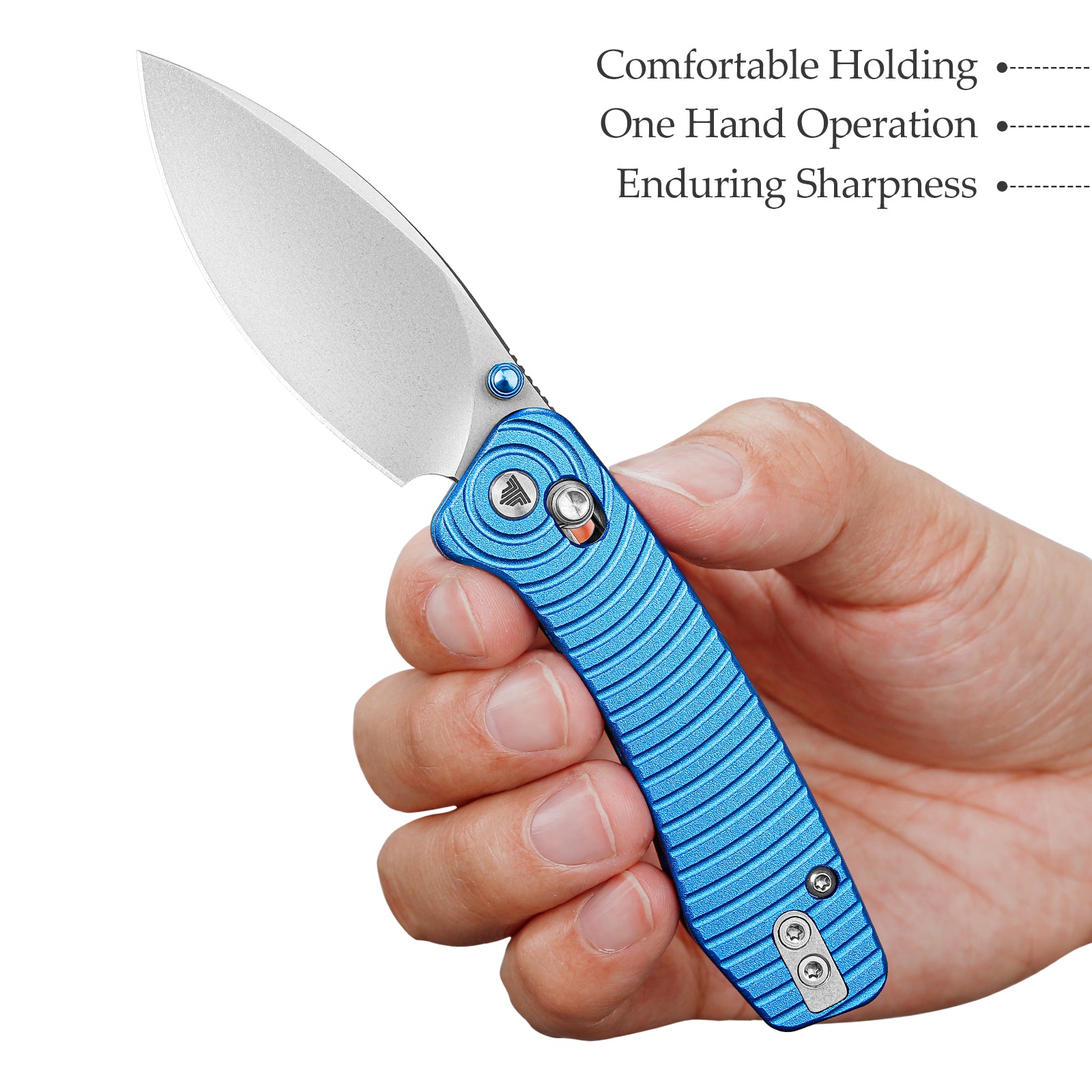 Koala-L Crossbar Lock EDC Folding Pocket Knife,2.56'' N690 Steel Blade,Aluminum Handle