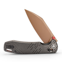 Firefly Ultra-RG Crossbar Lock EDC Folding Pocket Knife,2.99" M390 Steel Blade,Titanium Handle