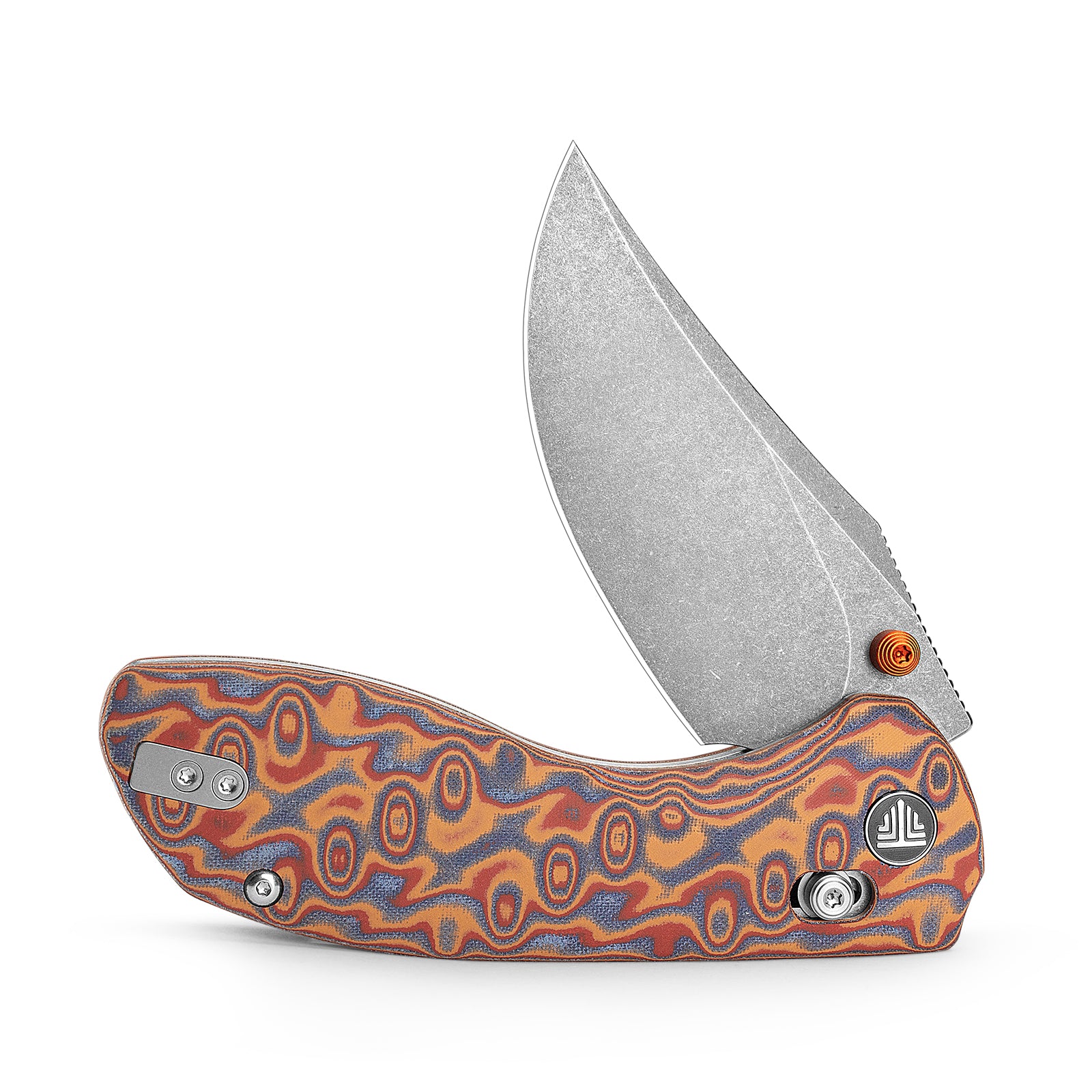 Hippo-RLYM Crossbar Lock EDC Folding Pocket Knife,3.4" 14C28N Steel Blade,Micarta Handle