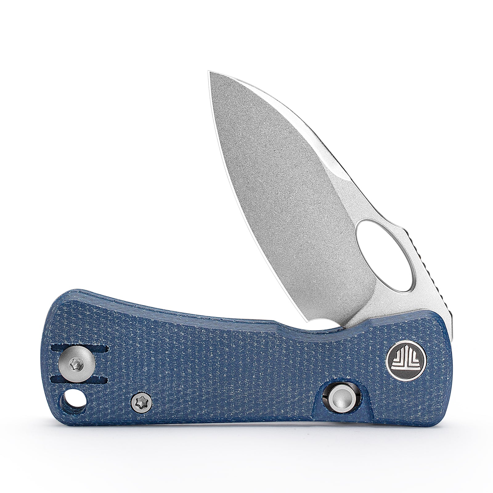 Andromeda-LM Button Liner Lock EDC Folding Knfe,2.3" 14C28N Steel Blade,Micarta Handle
