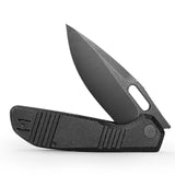 Gecko-BM Liner Lock EDC Folding Pocket Knife,3.4'' 14C28N Steel Blade,Micarta Handle