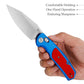 Hornet-08L Axis Lock EDC Folding Pocket Knife,3.34" 14C28N Steel Blade,Aluminium Handle