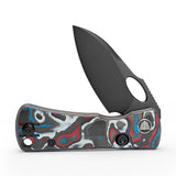 Andromeda-04B Liner Lock EDC Faca dobrável, lâmina de aço 2,04" 14C28N, cabo Micarta