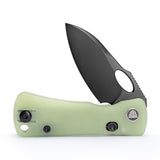 Andromeda-TG Button Liner Lock EDC Folding Knfe,2.3" 14C28N Steel Blade,G10 Handle