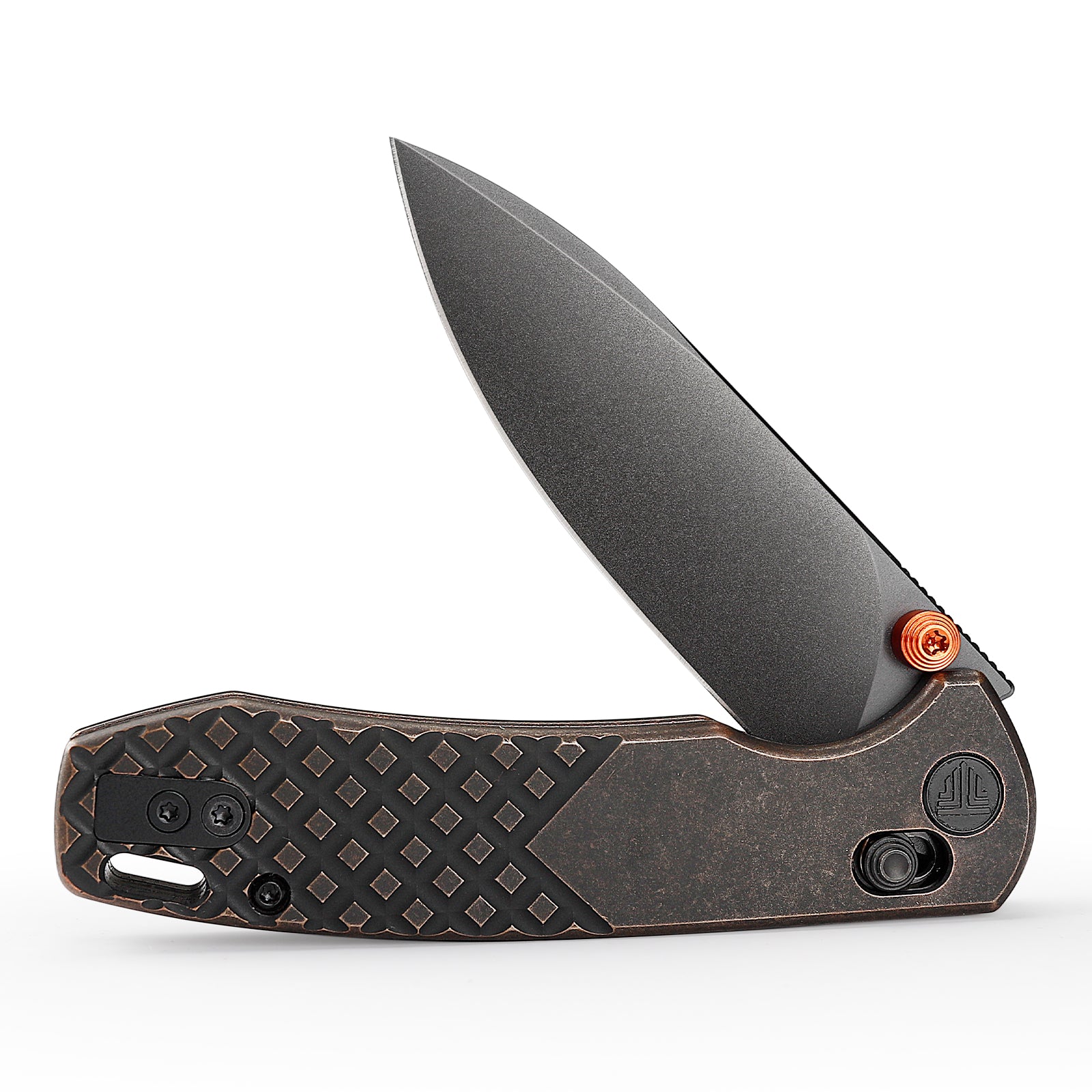 Dragonfly-Cu Axis Lock EDC Folding Pocket Knife,2.99'' 14C28N Steel Blade,Cu Handle
