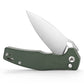 Corvus-04G,Button Lock Pocket Folding Knfe,3.16'' 14C28N Steel blade,Micarta Handle,Hydra Design