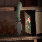 Koala Plus-GM Crossbar Lock EDC Folding Pocket Knife,2.99'' 14C28 Steel Blade, Micarta Handle
