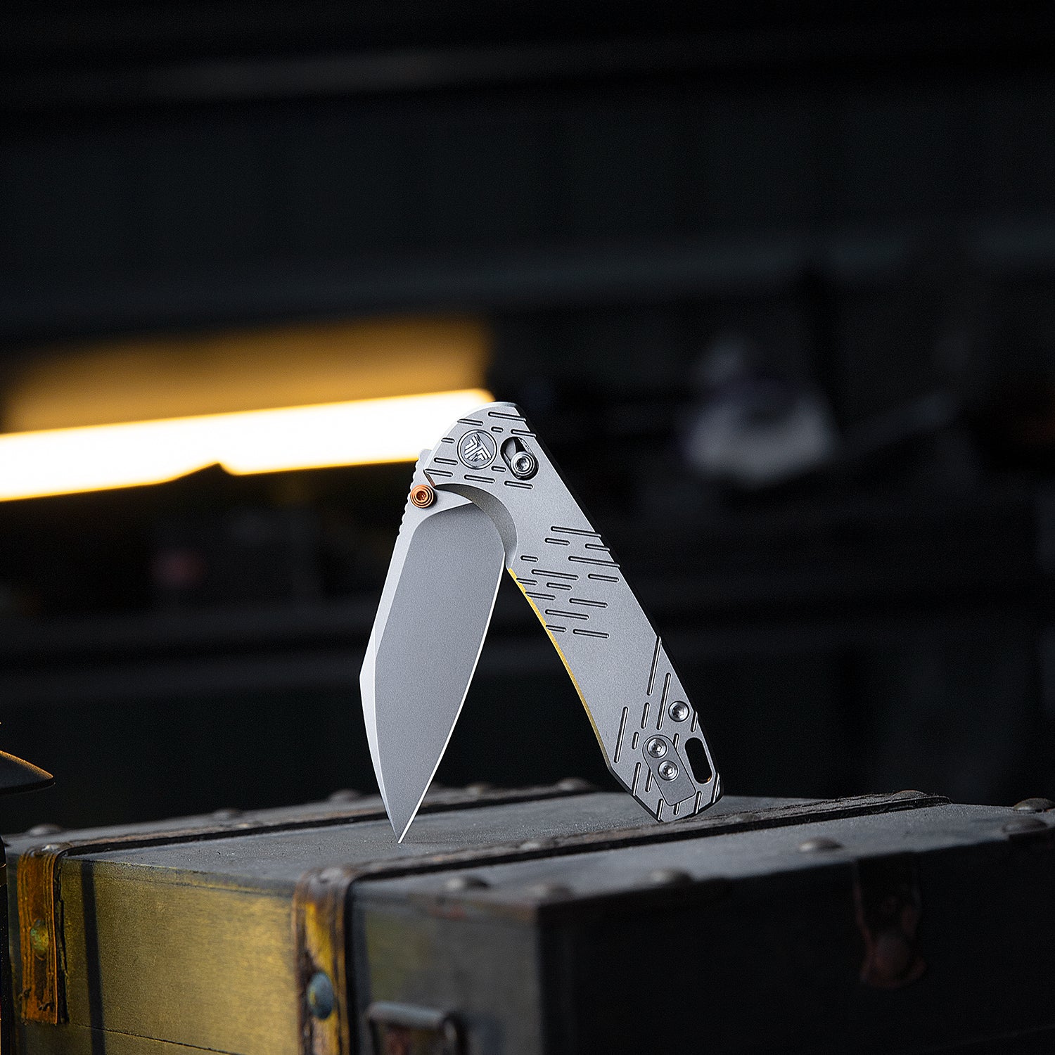 Firefly Ultra-S Crossbar Lock EDC Folding Pocket Knife,2.99" M390 Steel Blade,Titanium Handle