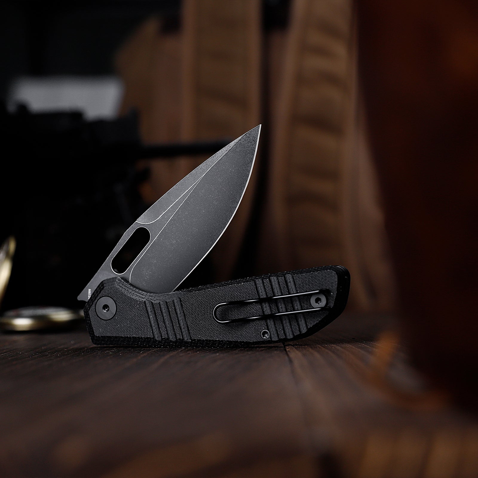 Gecko-BM Liner Lock EDC Folding Pocket Knife,3.4'' 14C28N Steel