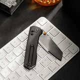 Scarab Ultra-BTD Crossbar Lock EDC Folding Pocket Knife,2.99" ZDP-189 Steel Blade,Titanium Handle